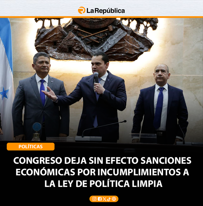 CONGRESO DEJA SIN EFECTO SANCIONES  ECONÓMICAS POR INCUMPLIMIENTOS A  LA LEY DE POLÍTICA LIMPIA - Cover Image